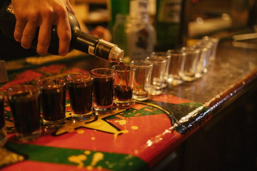 Budapest: Guided Bar Crawl Walking Tour - Ending at Füge Udvar, with one detail to confirm