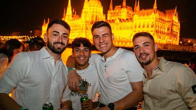 Budapest: Sip & Sail Danube Cruise with Unlimited Beer - The National Theatre, Müpa, and Bálna