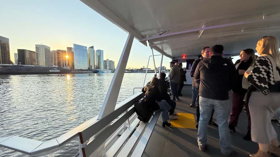 Buenos Aires: Puerto Madero Sunset Cruise with Open Bar - Seating is simple, so arrive with a plan