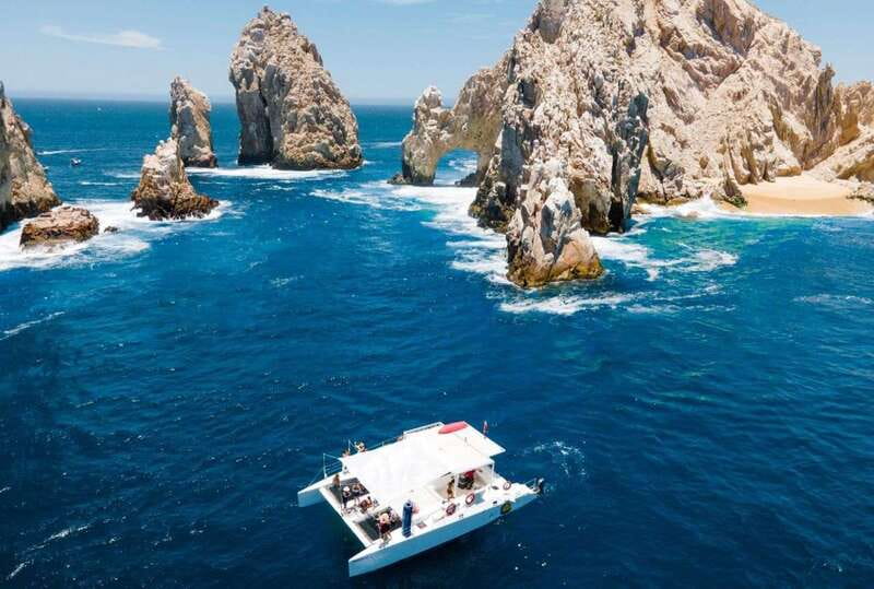 Cabo Catamaran Snorkel: Arch & Santa Maria, Open Bar, Snacks - Setting out from Marina Cabo San Lucas