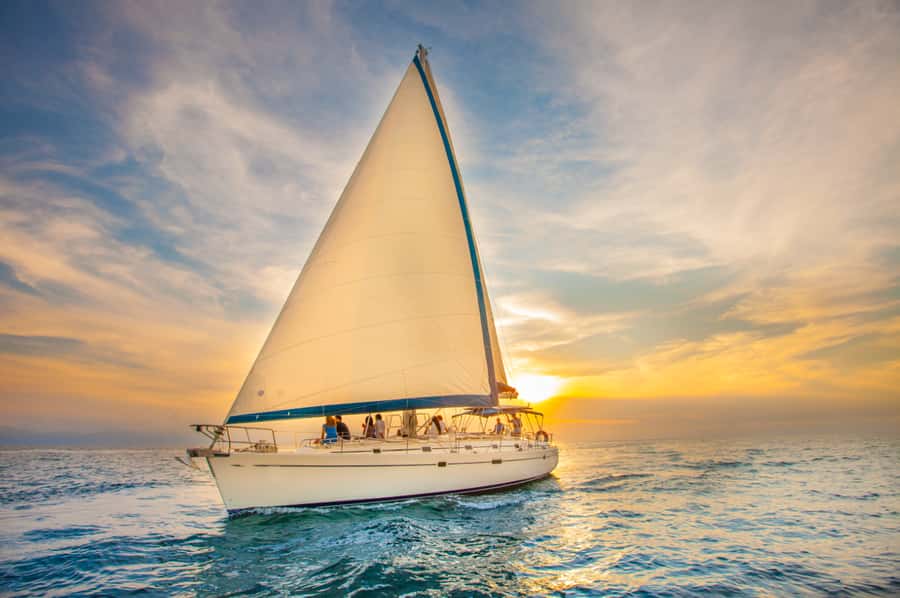 Cabo Luxury Sunset Sailing Adventure with Open Bar - The sunset route toward Cabo’s old lighthouse