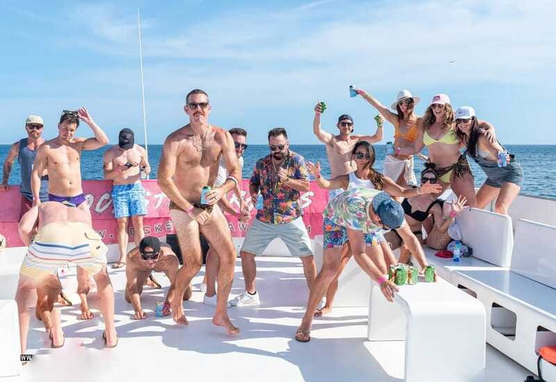 Cabo San Lucas: Hip Hop Boat Party with Unlimited Drinks - Snacks, tacos, and the champagne shower