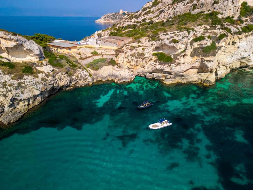 Cagliari: Boat Tour with 5 Snorkeling Stops & Free Drinks - Cala Mosca, the first water stop