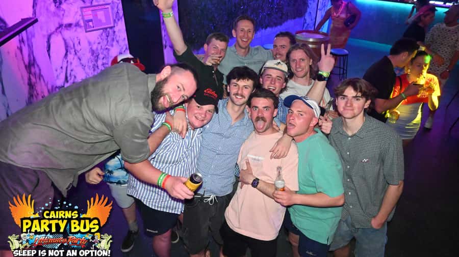 Cairns: Ultimate Party Bus with drinks included - Starting at The Pier Bar in Cairns