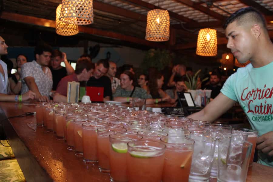 Cartagena: Pub Crawl with Dancing Lessons and Free Shots - The meeting point sets the tone