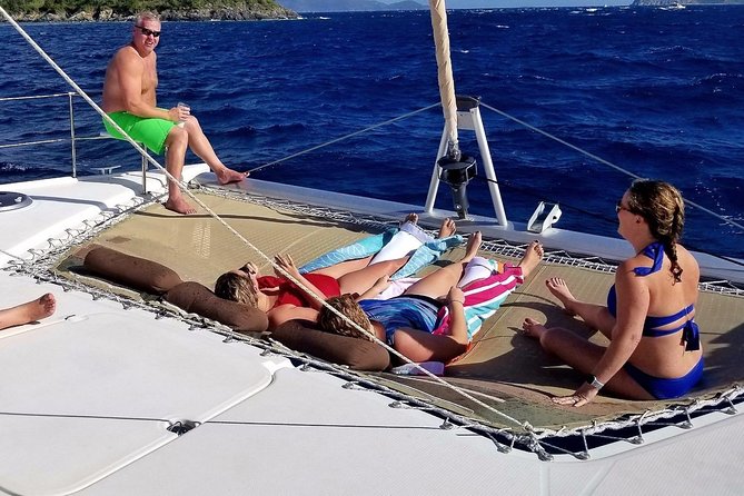 Catamaran Sail to Jost Van Dyke (Soggy Dollar Bar) - Setting out from American Yacht Harbor