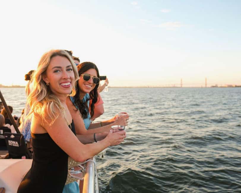 Charleston Harbor Sunset Cruise with Music & Onboard Bar - Settling onto the 55-foot Palmetto Breeze
