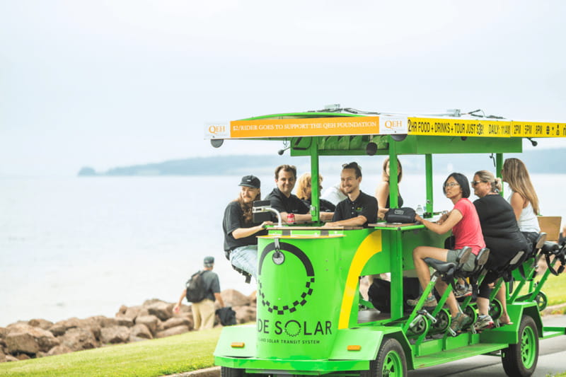 Charlottetown: Solar Food/Drink Party Bike Experience - Victoria Park gives the ride room to breathe