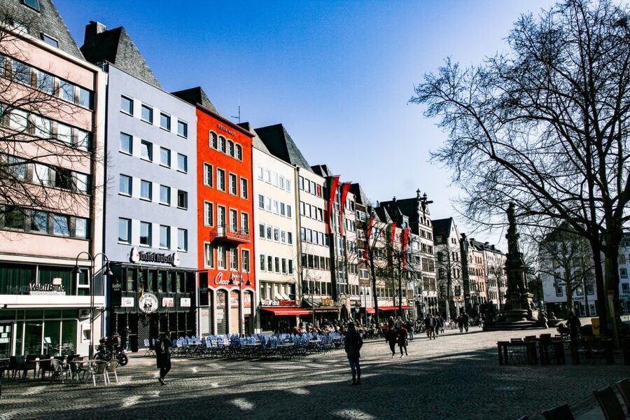Cologne: 3 Old Town Breweries Guided Walking Tour - Finishing among Heumarkt’s colorful buildings