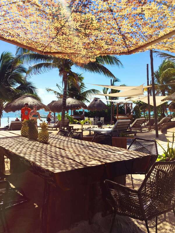 Costa Maya: Yaya Beach Break Open Bar & Optional VIP Cabana - Settling into a shaded wooden lounger