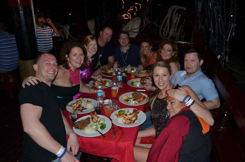 Cozumel: Pirate Ship Cruise with Open Bar, Dinner, and Show - Dancing, prizes, and the late-night finish