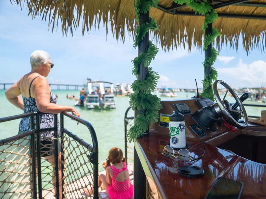 Destin: Tiki Pub Crab Island Sandbar Cruise with Waterslide - Is Three Hours Long Enough?