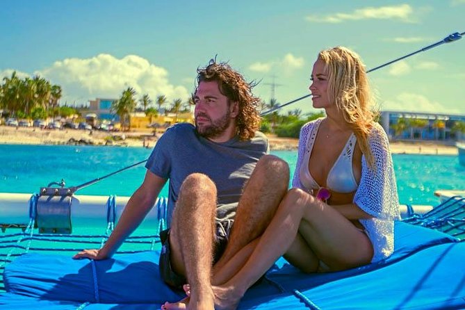 Dolphin Catamaran Snorkel and Sail with Open Bar - The rope swing and spinning slide change the mood