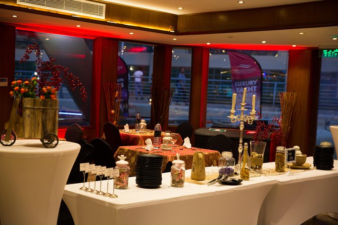Dubai Marina Dinner Cruise with Live Music & Open Bar - Bluewaters Island and the JBR Coastline