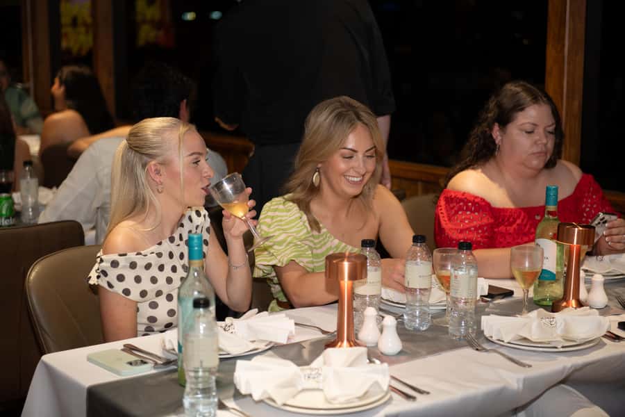 Dubai Marina: Luxury Dinner Cruise, Live Show, Open Bar & DJ - Tanura dancing, singing, DJ sets, and Darbuka rhythms