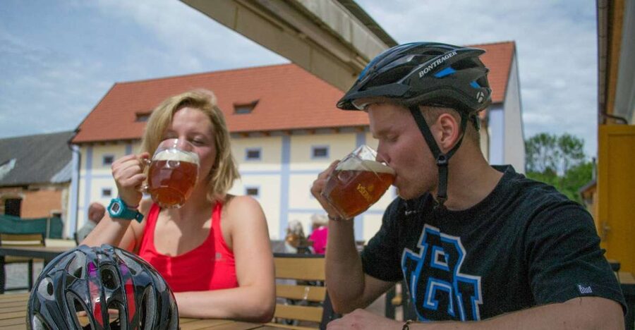 E-Bike Day Trip: Visit a Roman Castle and Taste Craft Beer - Leaving Prague by bike instead of fighting traffic