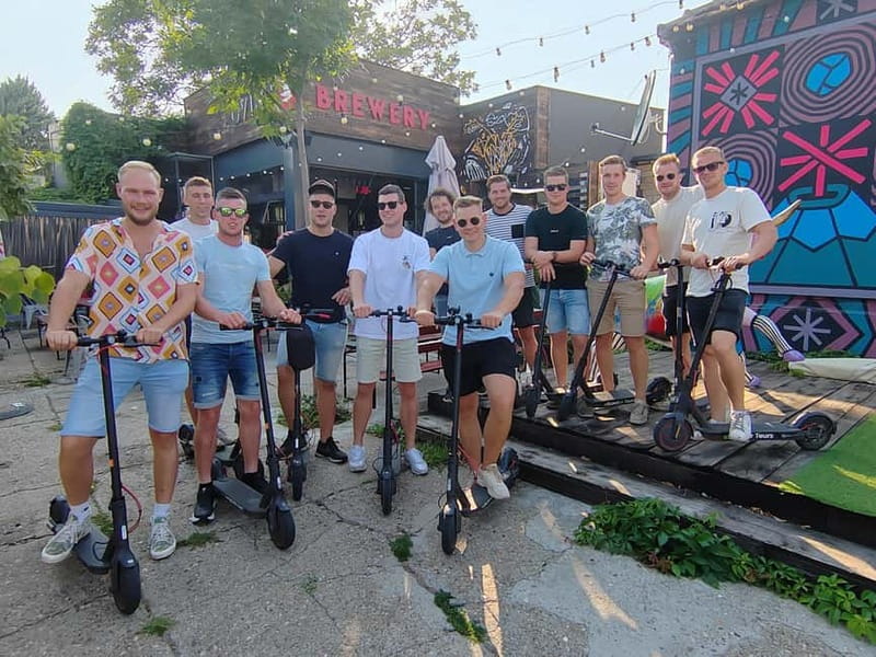 E Scooter Craft Beer and Breweries tour - Riding through historic and hip neighborhoods