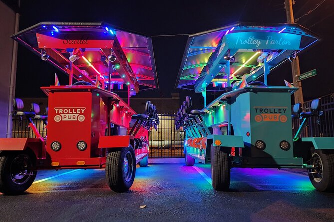 Explore Columbus on The Trolley Pub - Short North and Downtown from a pedal trolley