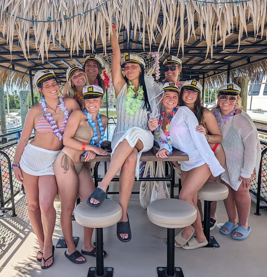 Fort Myers Beach: Adults only BYOB Tiki Pub Daytime Cruise - Dolphins, manatees, and low-speed wildlife watching