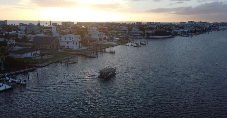 Fort Myers Beach: Adults only BYOB Tiki Pub Sunset Cruise - Checking in at Excursions Marina