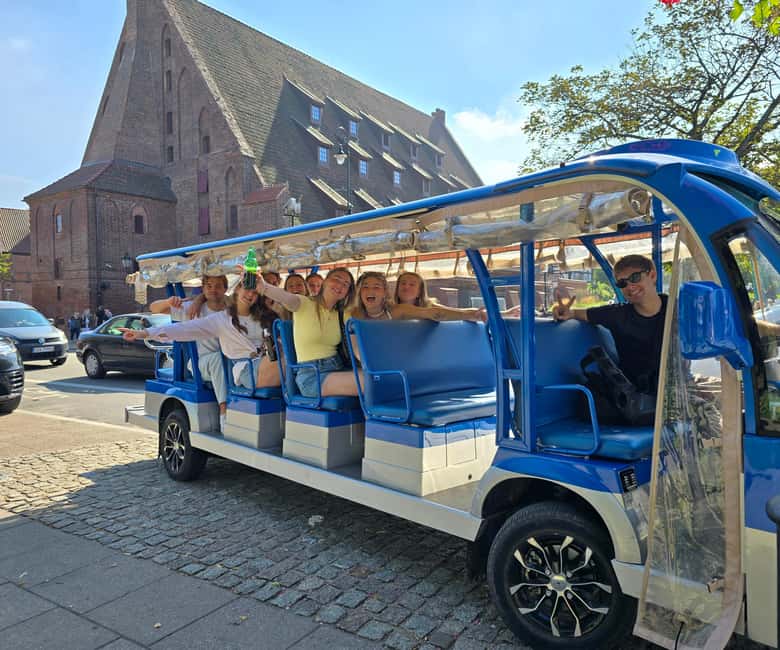 Gdansk:UNLIMITED beer incl. City Tour By Golf Cart - Churches, chapels, and the Market Hall