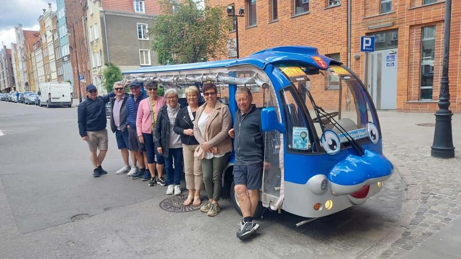 Gdansk:UNLIMITED beer incl. City Tour By Golf Cart - The Crane, Soldek, and the waterfront