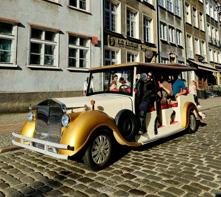 Gdansk:UNLIMITED beer incl. City Tour By Golf Cart - Starting at the Golden Gate and medieval center