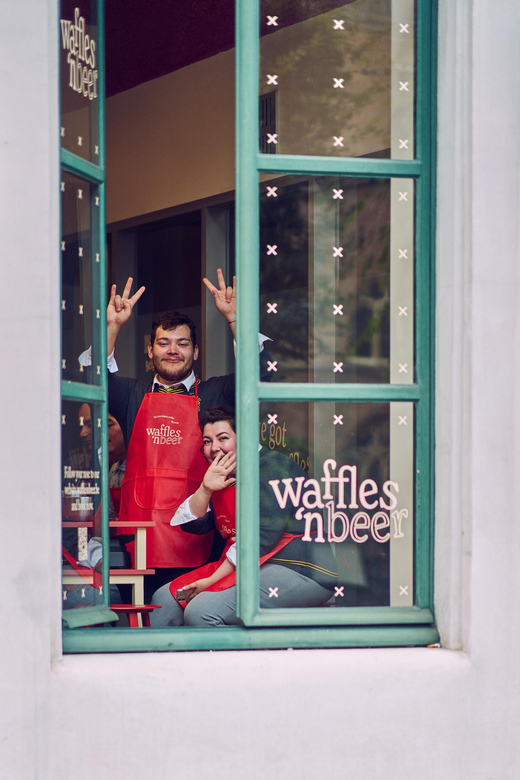 Ghent: Belgian Waffle-Making Workshop with Beer Tasting - Topping your waffles your own way