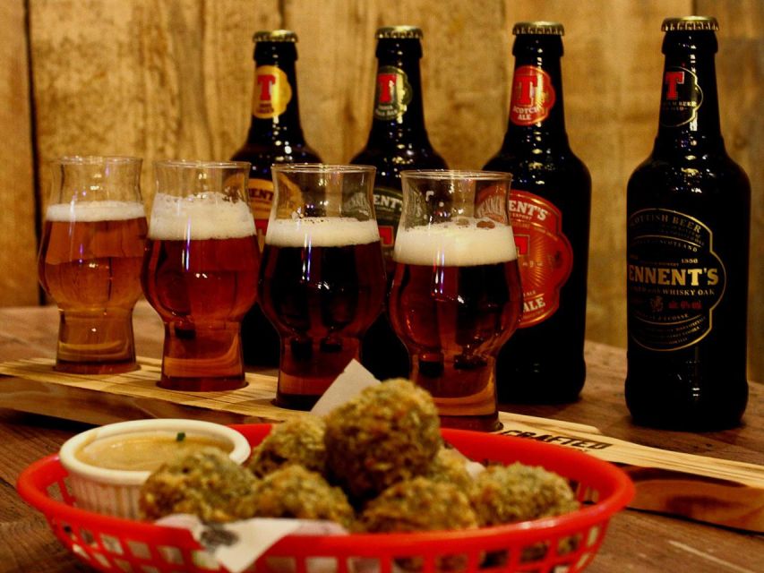 Glasgow: Beer Flight with a Haggis Taster in a Glasgow pub - Why the beer and haggis pairing works