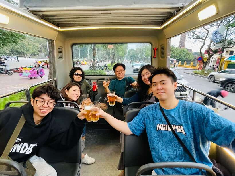 Hanoi Exclusive Craft Beer Bus: Cultural Sightseeing Tour - Train Street and the close-up railway view