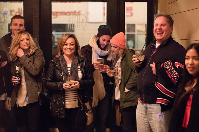 Haunted Houston Booze and Boos Ghost Walking Tour - Angel Share sets the mood with spirits of its own