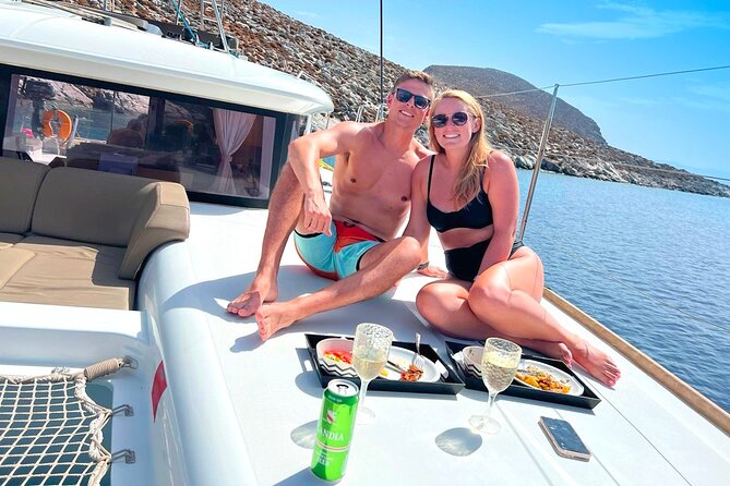 Heraklion: Catamaran Cruise to Dia with Sunset, Meal & Bar - A healthy Cretan lunch, not just a buffet filler
