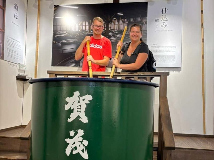 Hiroshima: Saijo Sake Tasting at 7 Breweries Guided Tour - Kamotsuru Brewery Starts the Tasting