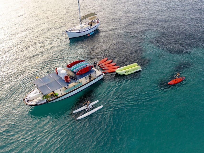 Ibiza by Sea: Coves, Caves, Water Sports & Open Bar - Cala Bassa: the first taste of the open bar