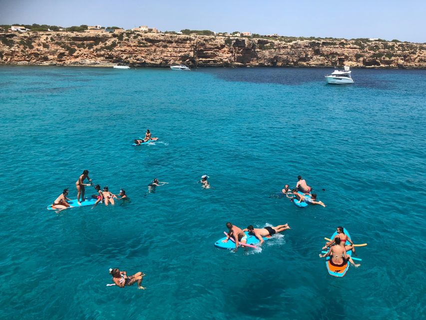 Ibiza: Crystal Waters Formentera, Open Bar and Buffet Lunch - Cala Saona: first swim and lunch on the water