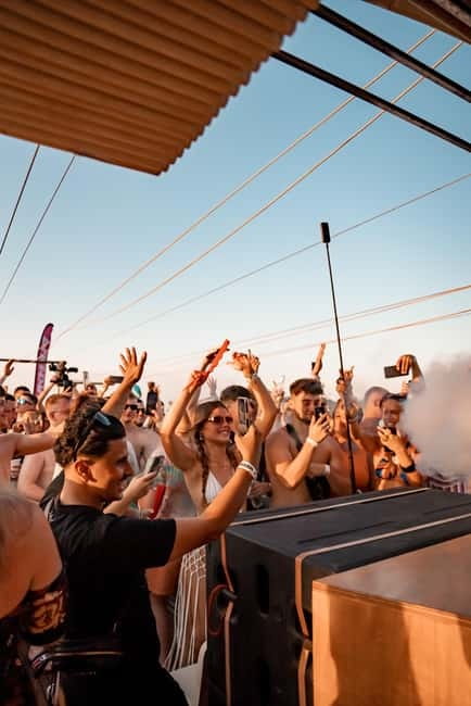 Ibiza: Party Boat w/ Drinks, Live Performances, DJ & Dancers - Three hours from San Antonio to the horizon
