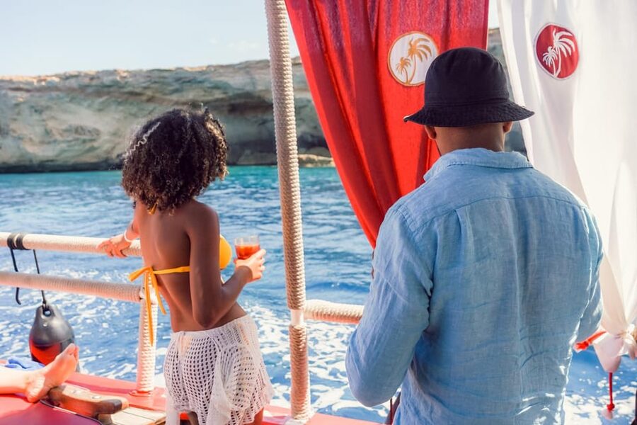 Ibiza: Secret Coves Guided Boat Tour with Open Bar and Tapas - Cala Bassa and the final stretch