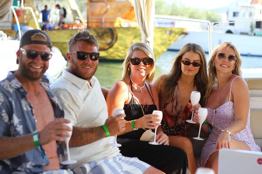 Ibiza: Sunset Boat Tour with Water Sports, Open Bar & Tapas - Cala Bassa: food, views, and time on the water