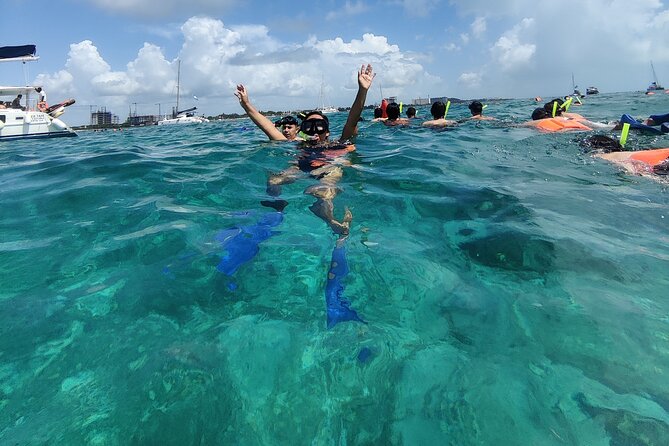 Isla Mujeres Catamaran Tour from Cancun with snorkel and Open Bar - Two hours at Albatros Beach Club