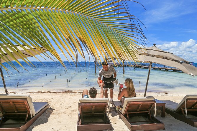 Isla Mujeres luxury catamaran with premium open bar and lunch - Hotel pickup and the morning meeting