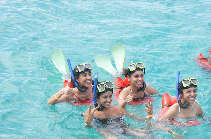 Jamaica Dunn's River Falls Party Cruise with Snorkeling - The party boat on the way back
