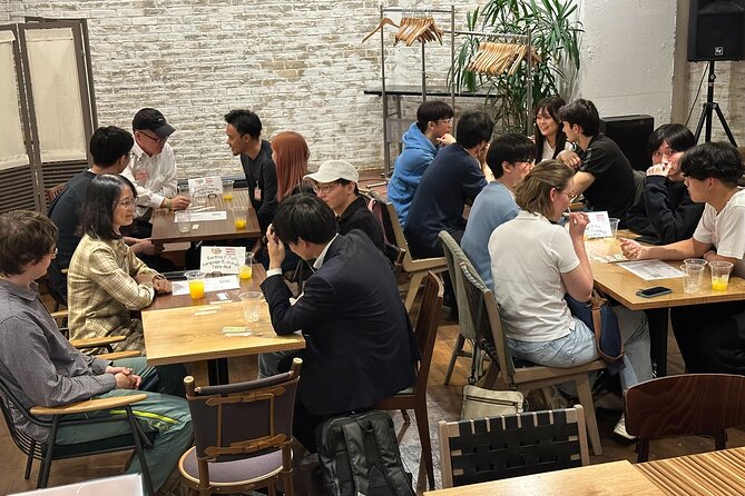 Japanese Speaking Experience Meet the locals Friend Cafe Shibuya - Topic cards save awkward pauses