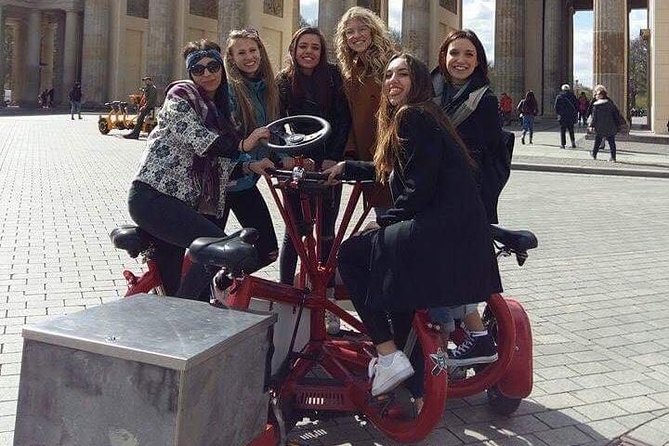 Jetbike Berlin fun bike beer bike - Potsdamer Platz: old walls and new Berlin