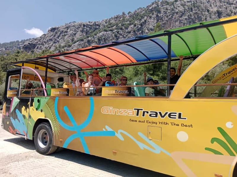 Kemer: Party Bus to Goynuk Canyon with Entrance Ticket - Booking, cancellation, and language details