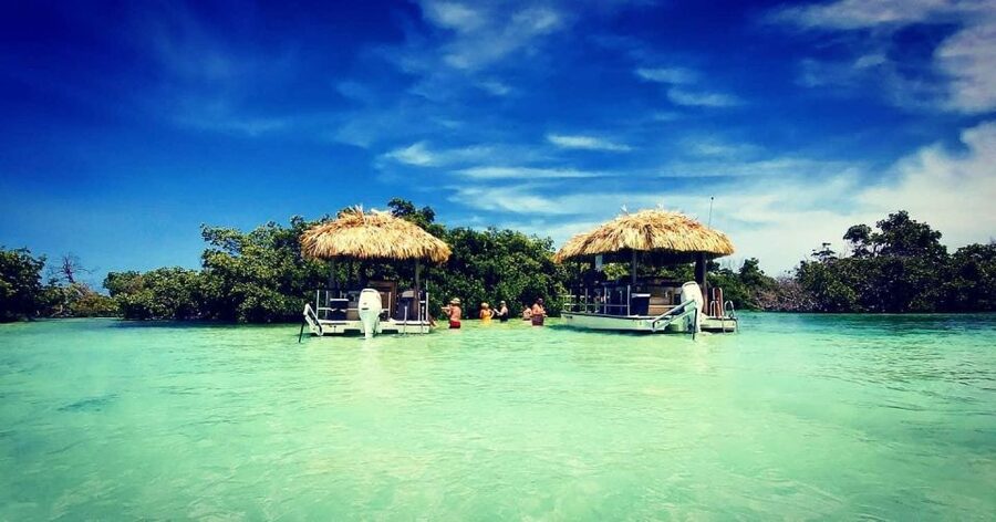 Key West: 4-Hour Private Sandbar Cruise on a Tiki Bar Boat - A private tiki boat instead of a standard harbor cruise