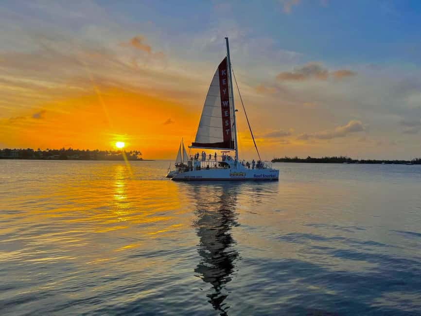 Key West Signature Sunset Cruise with Open Bar, Food & Music - Leaving Key West’s historic seaport