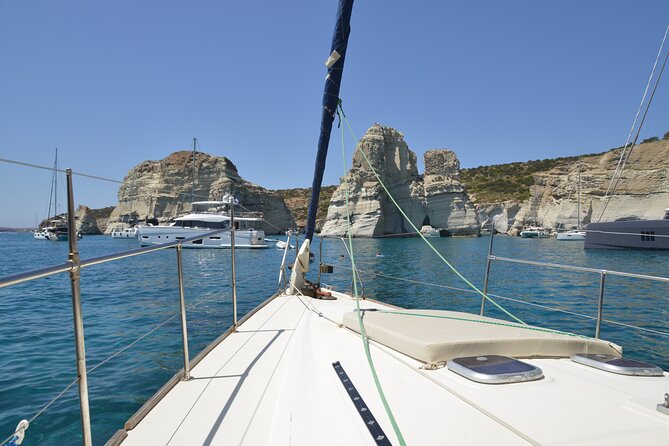 Kleftiko Poliegos and Round Trip Of Milos Island Lunch & Open bar - Food, drinks, music, and the mood aboard
