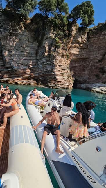 Ksamil Pigeon Cave Snorkeling free Drinks Speedboat In Group - What to bring and who should skip it