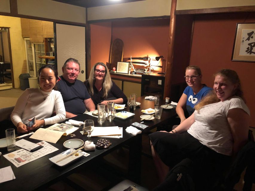 Kyoto: Foodie Night Tour in Gion with 9 dishes + 6 Sake - The second stop brings the biggest risk