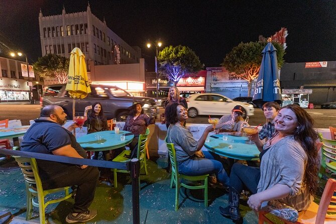 LA Ghosts Boos and Booze Haunted Pub Crawl - Walking Hollywood Boulevard after dark